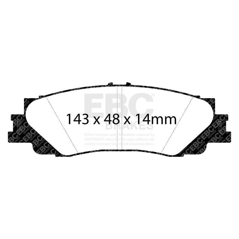EBC DP42461R product-specific pad shape illustration
