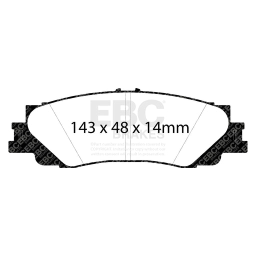 EBC DP42461R product-specific pad shape illustration