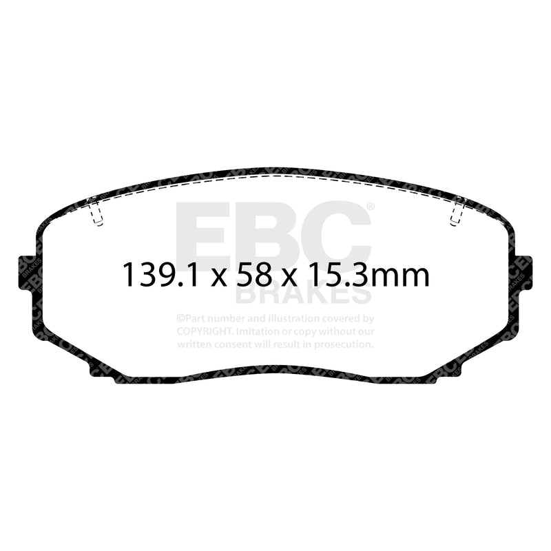 EBC DP42463R product-specific pad shape illustration