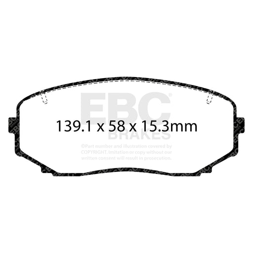 EBC DP42463R product-specific pad shape illustration