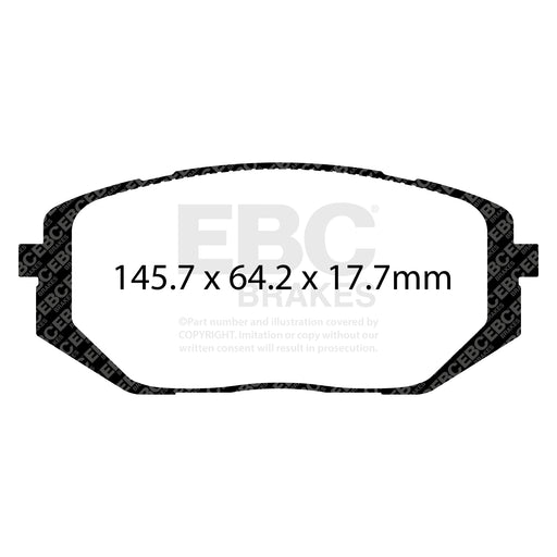 EBC DPX2469 product-specific pad shape illustration
