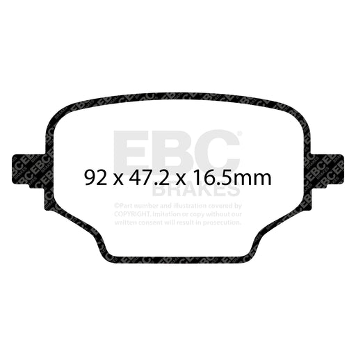 EBC DPX2473 product-specific pad shape illustration