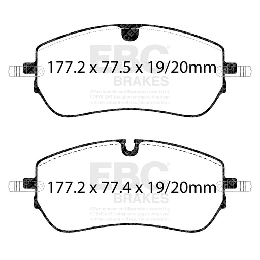 EBC DP42475R product-specific pad shape illustration