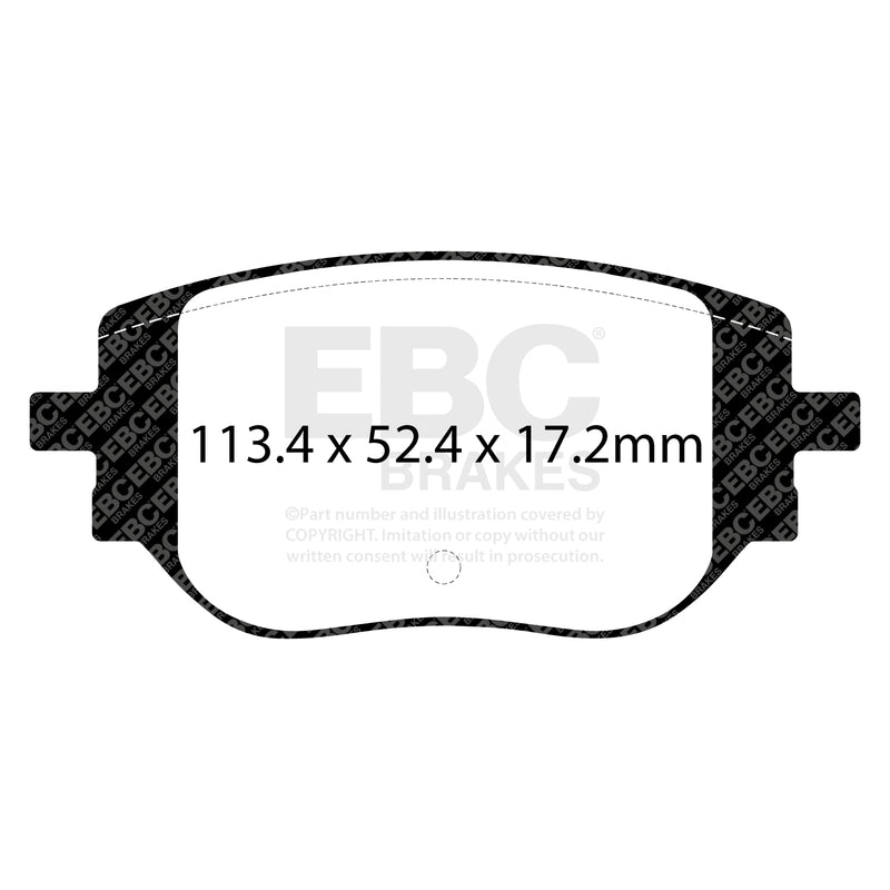 EBC DPX2478 product-specific pad shape illustration