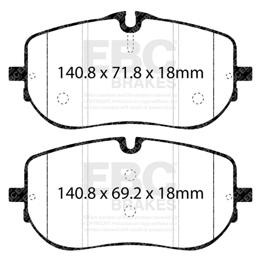 EBC DPX2484 product-specific pad shape illustration