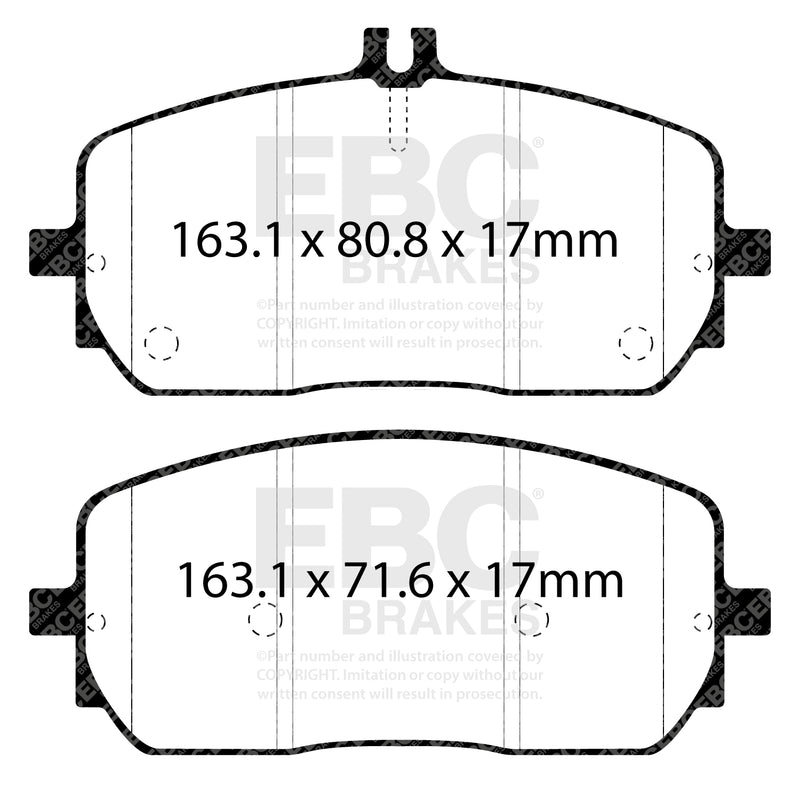 EBC DPX2485 product-specific pad shape illustration