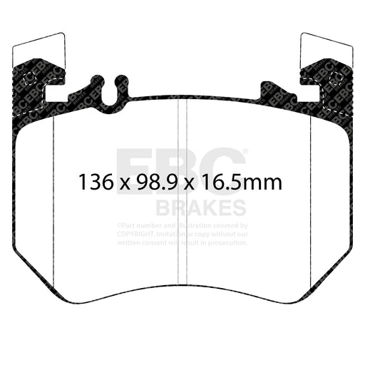 EBC DP42490R product-specific pad shape illustration