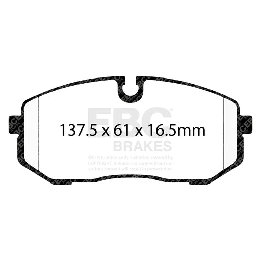 EBC DP52500NDX product-specific pad shape illustration