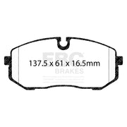 EBC DP82500RPX product-specific pad shape illustration
