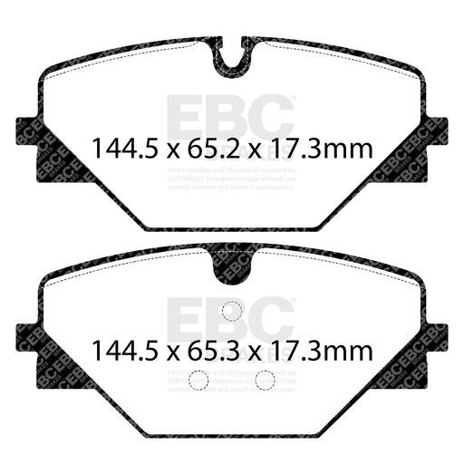 EBC DP42514R product-specific pad shape illustration