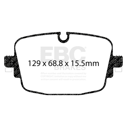 EBC DP42516R product-specific pad shape illustration