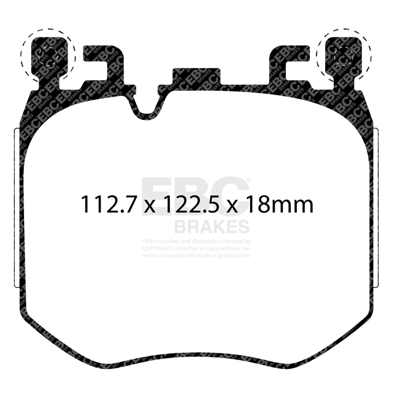 EBC DP42536R product-specific pad shape illustration