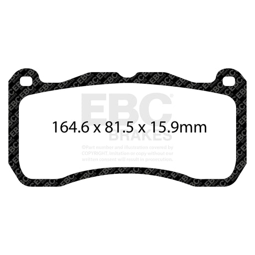 EBC DP43013R product-specific pad shape illustration