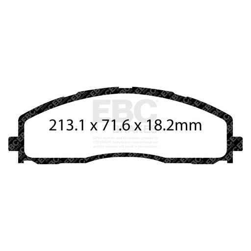 EBC DP43015R product-specific pad shape illustration