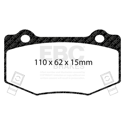 EBC DP33023C product-specific pad shape illustration