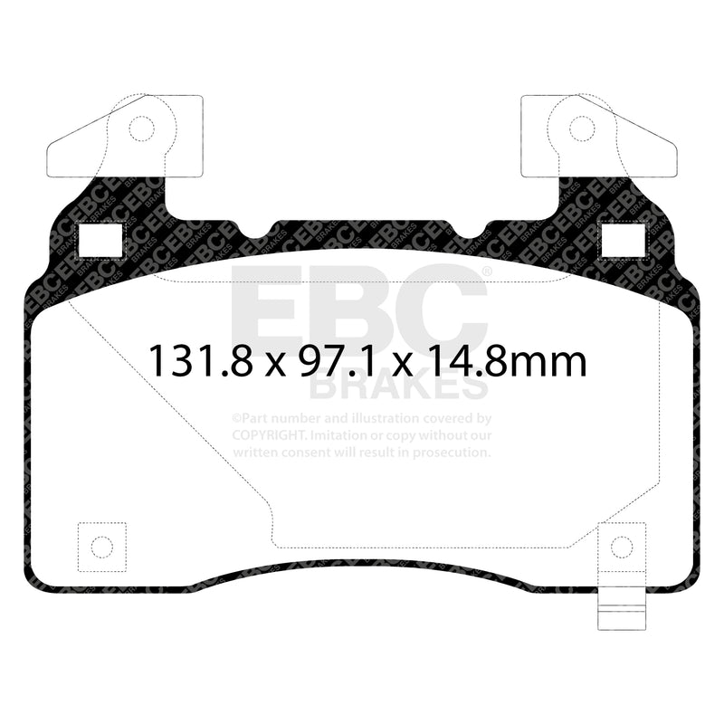 EBC DP53028NDX product-specific pad shape illustration