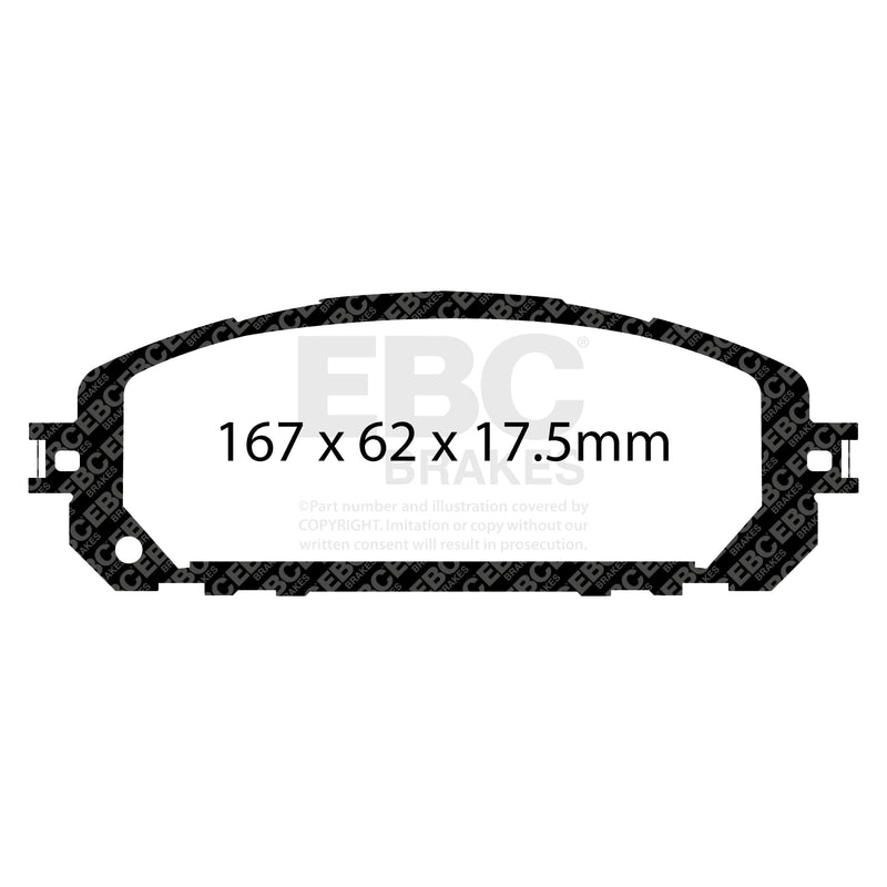 EBC DP63030 product-specific pad shape illustration