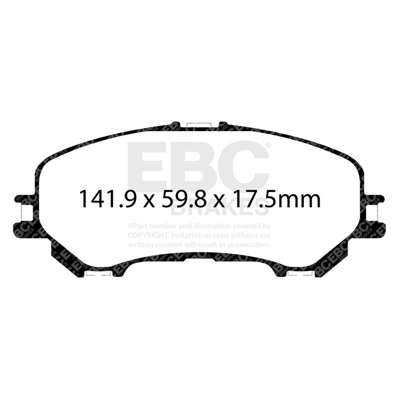 EBC DP63032 product-specific pad shape illustration