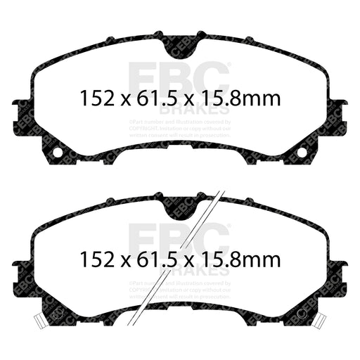 EBC DP63036 product-specific pad shape illustration
