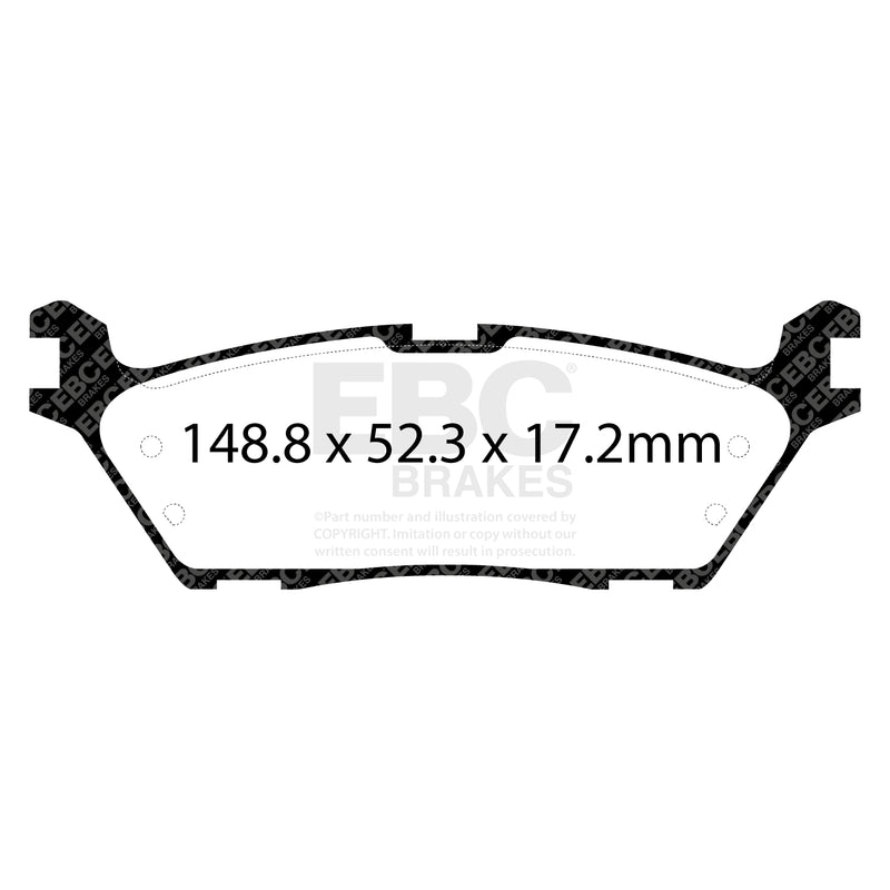 EBC DP63037 product-specific pad shape illustration