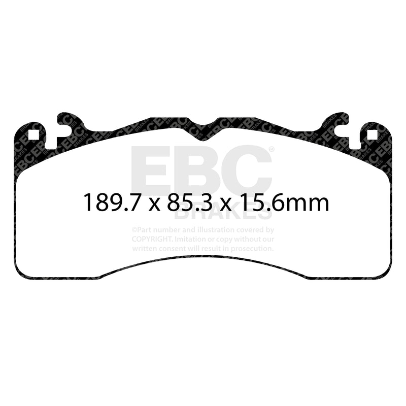 EBC DP33040C product-specific pad shape illustration