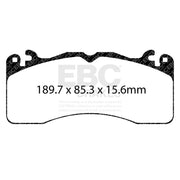 EBC DP83040RP1 product-specific pad shape illustration