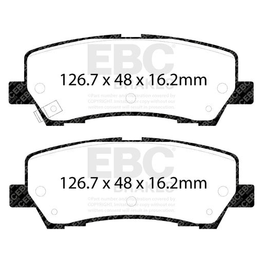 EBC DP33043C product-specific pad shape illustration