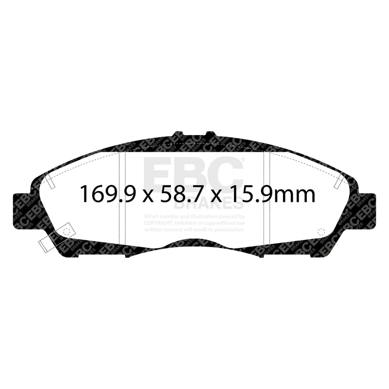 EBC DP63063 product-specific pad shape illustration