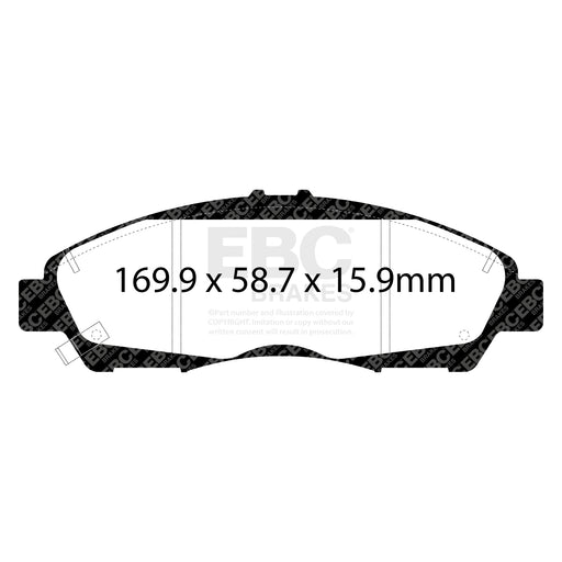 EBC DP63063 product-specific pad shape illustration