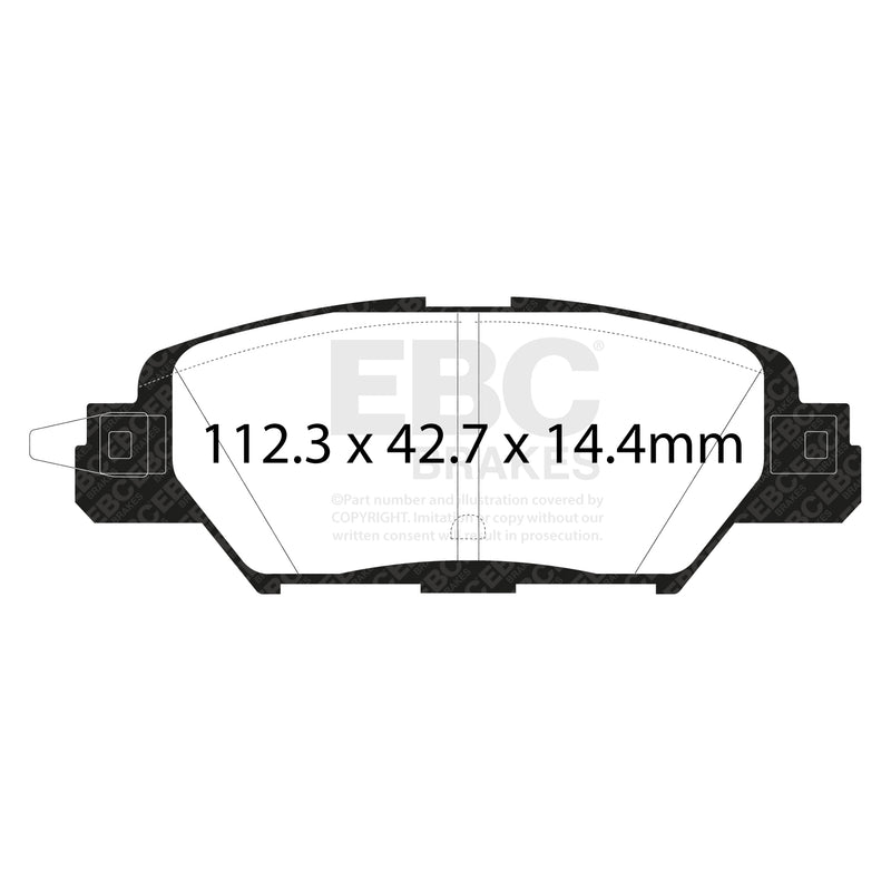 EBC DPX3071 product-specific pad shape illustration