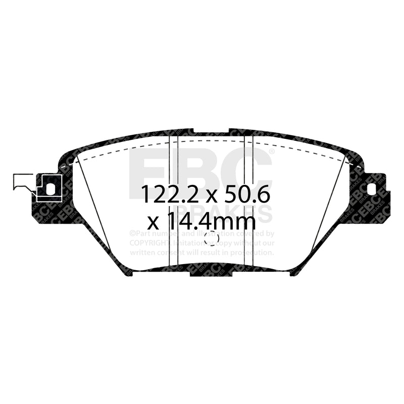 EBC DP43083R product-specific pad shape illustration