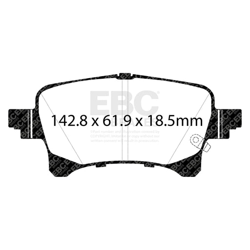 EBC DP43093R product-specific pad shape illustration