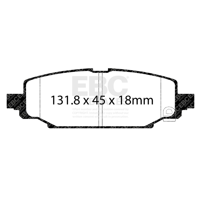 EBC DPX3101 product-specific pad shape illustration