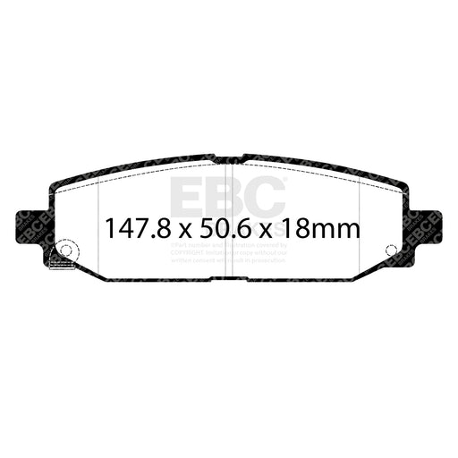 EBC DPX3102 product-specific pad shape illustration