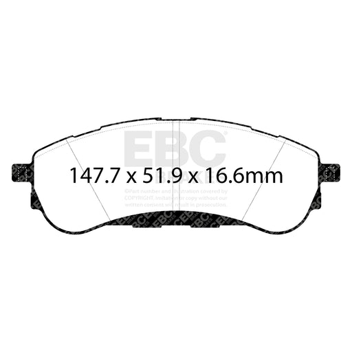 EBC DPX3108 product-specific pad shape illustration