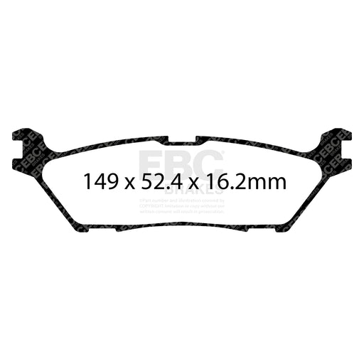 EBC DP43142R product-specific pad shape illustration
