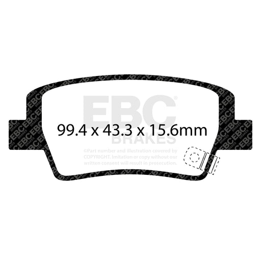 EBC DP43154R product-specific pad shape illustration
