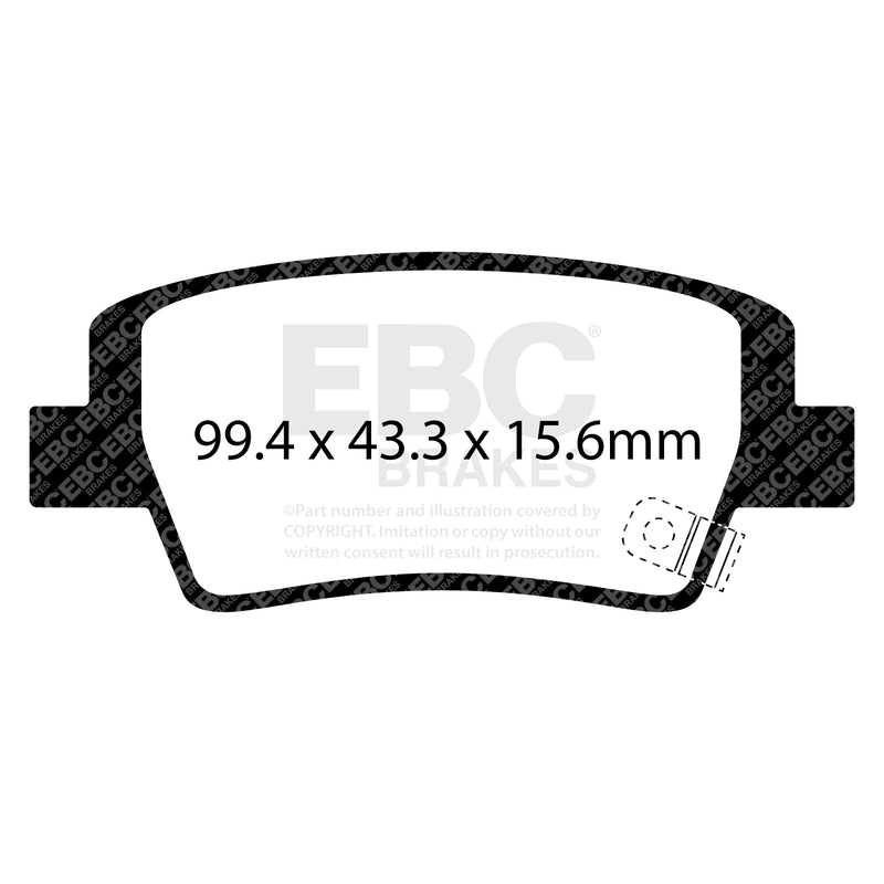 EBC DP53154NDX product-specific pad shape illustration