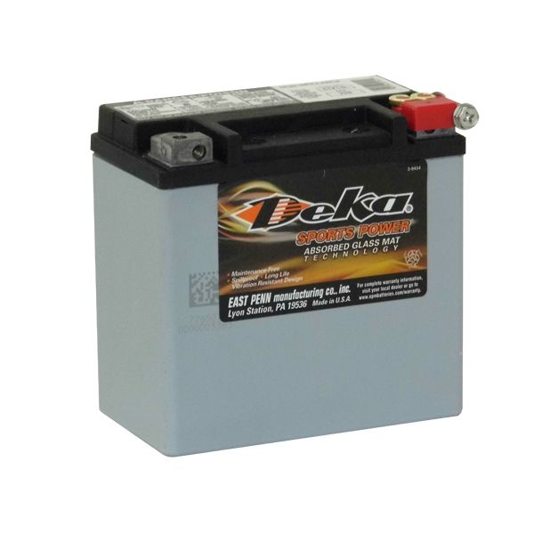 DEKA ETX14L Powersports AGM Battery 12V 220CCA 12Ah