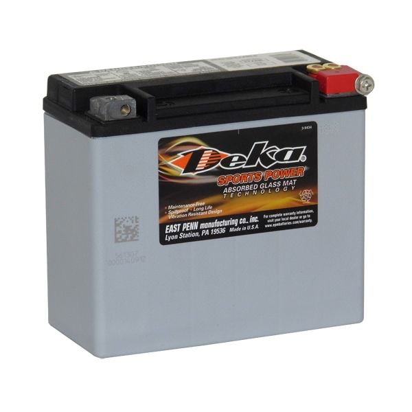 DEKA ETX20L Powersports AGM Battery 12V 310CCA 17.5Ah