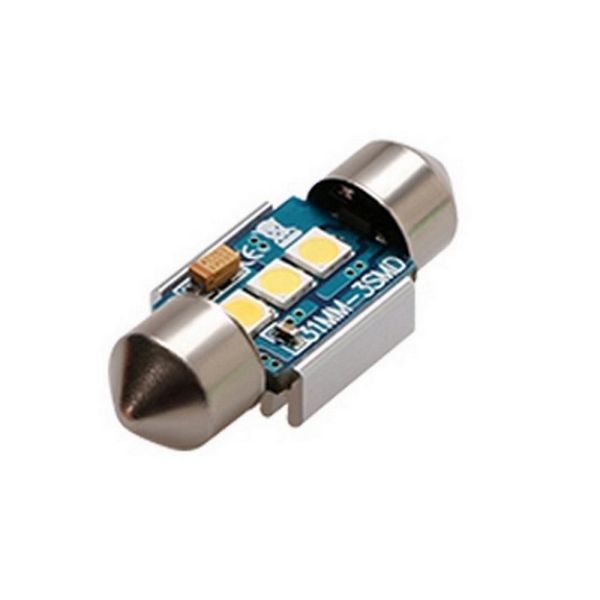 LED Autolamps FN31W LED Festoon Globe 12V 31mm White Illumination SV8.5 C5W Base