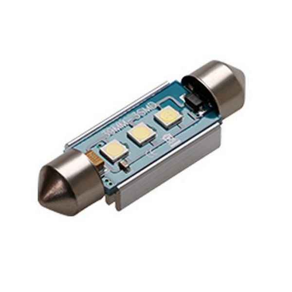 LED Autolamps FN39W LED Festoon Globe 12V 39mm White Illumination SV8.5 C5W Base