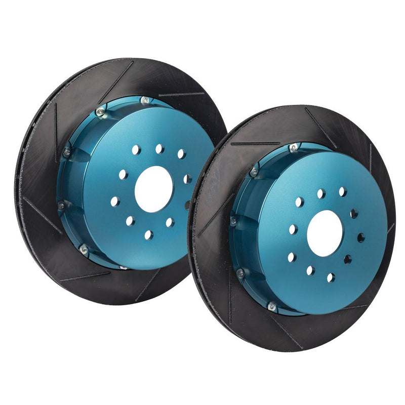 Project Mu GPRF059 SCR-PRO 2 Piece Brake Disc Rotor Pair - Subaru Impreza WRX STi (Rear)