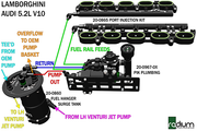 Radium Engineering Radium Engineering Port Injection Plumbing Kit - Lamborghini Gallardo LP 550/560/570 (2008-2013), product image, part 20-0967-03