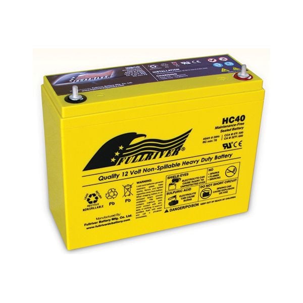 Fullriver HC40 HC Series 12V High Cranking AGM Battery