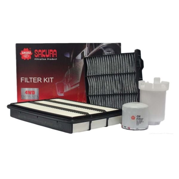 Sakura K-10130 Filter Service Kit fits Mitsubishi Pajero NM/NP 6G74 6G75