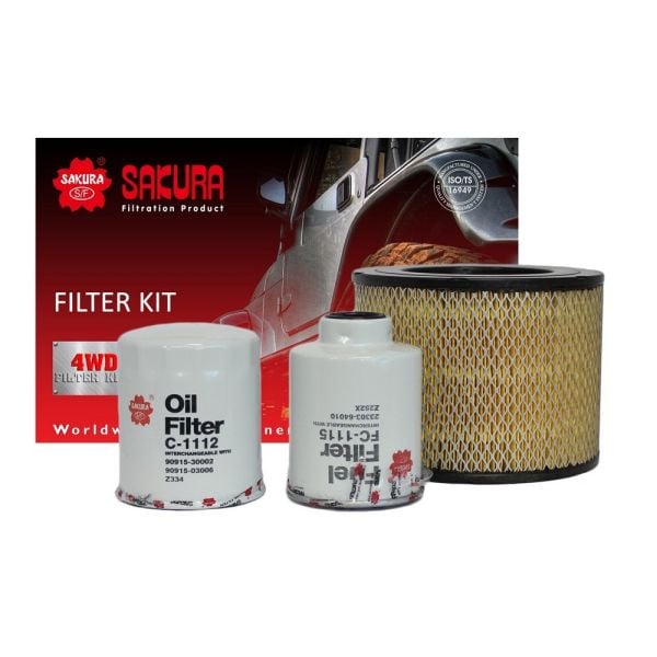 Sakura K-11240 Filter Service Kit fits Toyota Hilux Surf KZN130