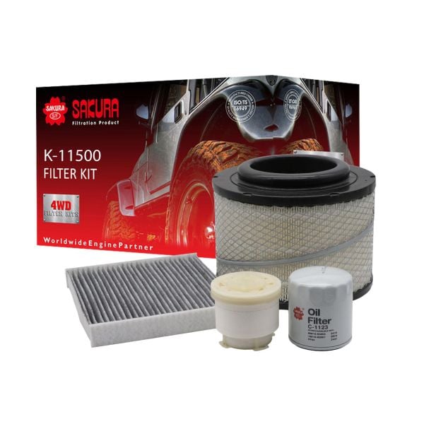 Sakura K-11500 Filter Service Kit fits Toyota Hilux KUN16/KUN26