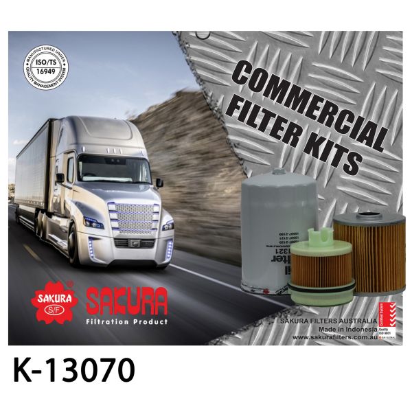 Sakura K-13070 Filter Service Kit to suit Hino 300 N04CUH