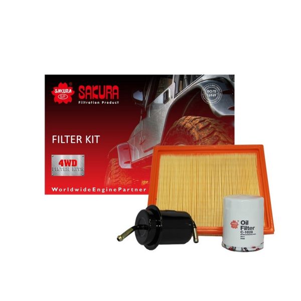 Sakura K-17020 Filter Service Kit fits Ford Courier PC Mazda B2600 G6